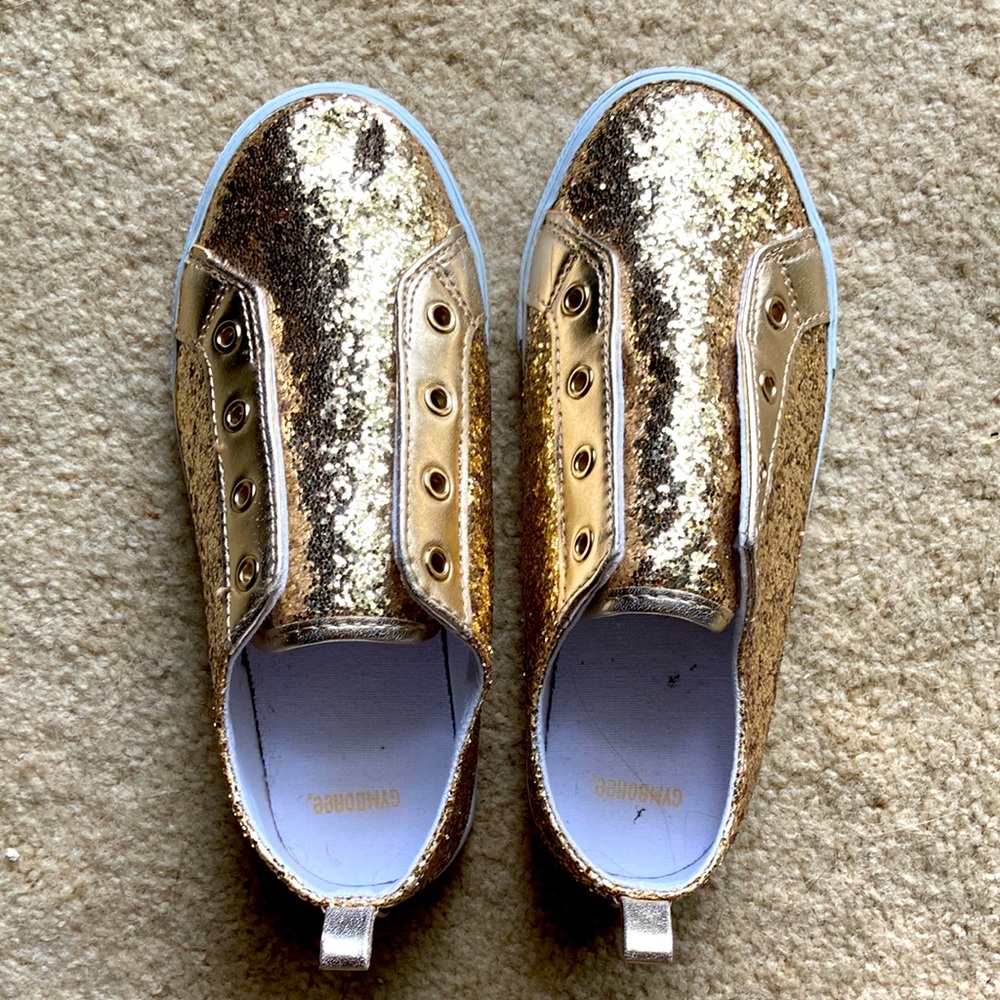 Gymboree Girls Gold Sneaker size 2